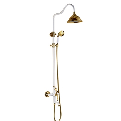 Gold Shower Head Bathroom Fixtures